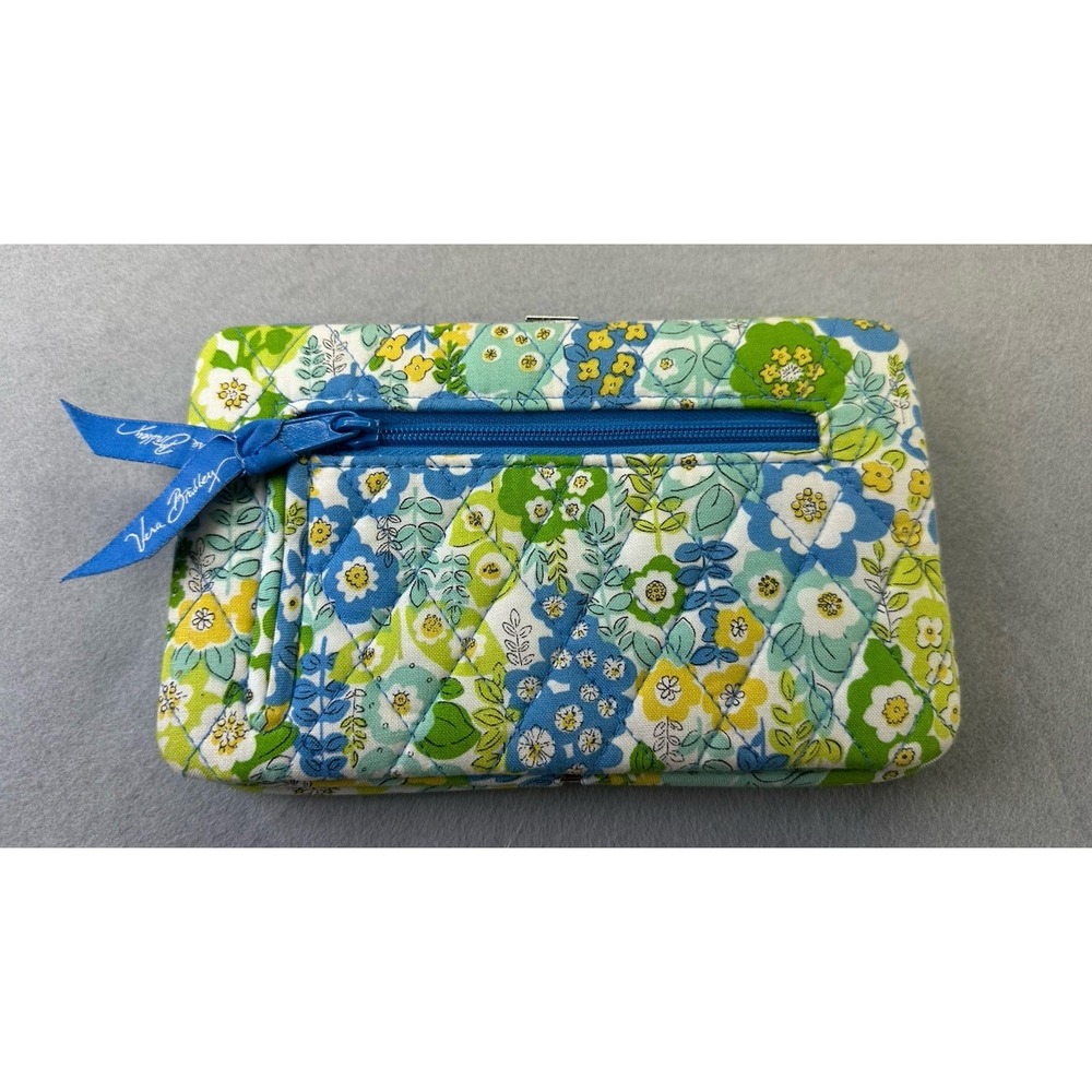 Vera Bradley Wallet ENGLISH MEADOW pera Clutch Floral Quilted Purse Handbag